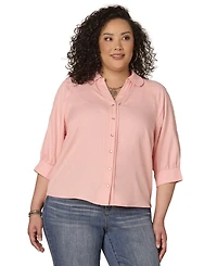 Democracy Plus Scallop Edge Detail Shirt