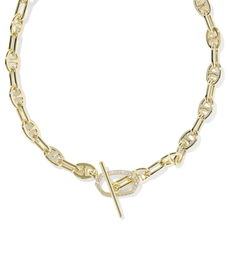 Kendra Scott Cubic Zirconia Elisa Toggle Link & Chain Necklace