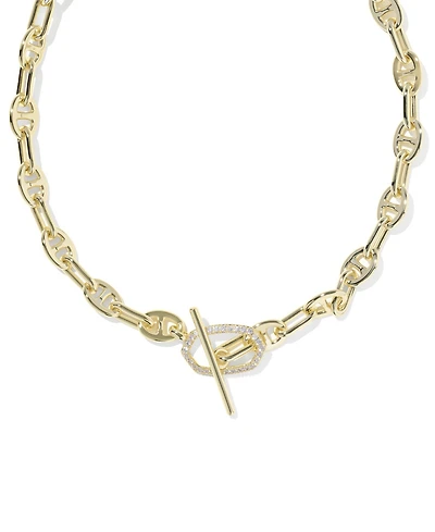 Kendra Scott Cubic Zirconia Elisa Toggle Link & Chain Necklace