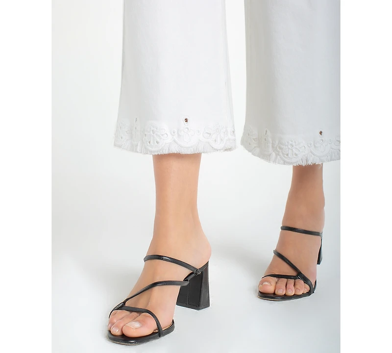 Liverpool Los Angeles Petite Stride Crop Wide-Leg Jeans