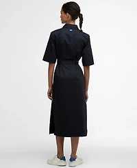 Barbour Women's Sloane Pointed Collar Midi Dress