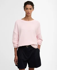 Barbour Women's Marine Dropped-Shoulder Knitted Jumper