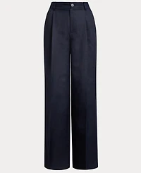 Lauren Ralph Women's Twill Wide-Leg Pants
