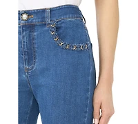 CeCe Women's Fitted Bootcut Denim Jeans