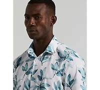 Perry Ellis Men's Magnolia Leaf Print Shirt