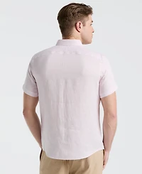Perry Ellis Men's Solid Linen Shirt
