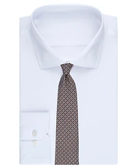B by Brooks Brothers Men's Classic Circle Florette Pattern Tie