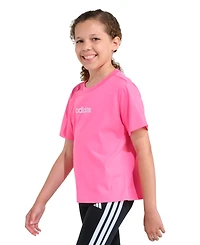 adidas Girls' 8-16 Short-Sleeve Embroidered T-Shirt