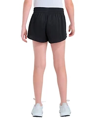 adidas Girls' 7-16 Elastic Waistband Gradient Three-Stripe Mesh Shorts