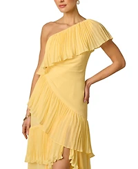 Adrianna Women's One-Shoulder Chiffon High Low Gown