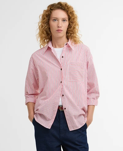 Barbour Women's Long-Sleeve Polly Striped Shirt