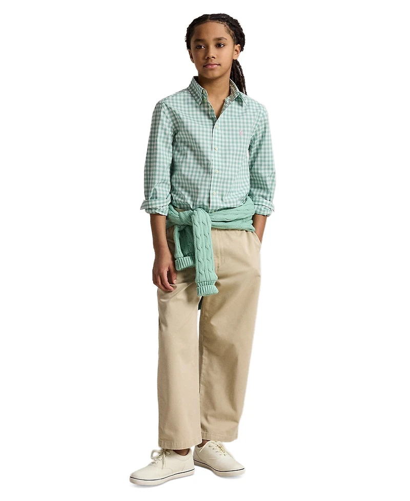 Polo Ralph Lauren Boys' 8-20 Button-Down Collar Poplin Shirt