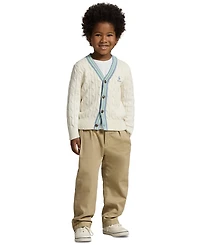 Polo Ralph Lauren Boys' 2-7 V-Neck Cricket Cardigan