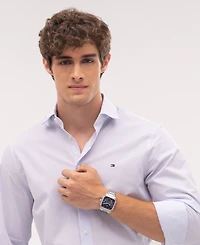 Tommy Hilfiger Men's Multifunction Silver Tone Stainless Steel Bracelet Watch, 39mm