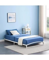 gaomon Metal Platform Bed Frame Low Profile Arch Design Steel Slat Support Noise-Free No Box Spring