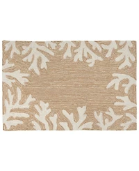 Liora Manne' Capri Coral Border 1'8"x2'6" Area Rug