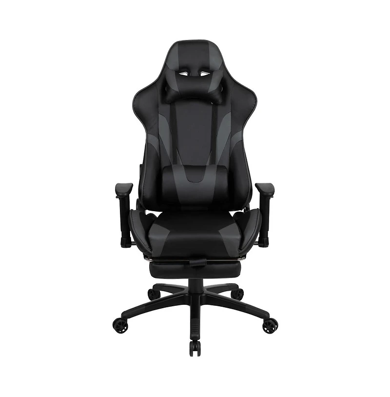 Z300 Gaming Racing Office Ergonomic Pc Chair With Reclining Back And Footrest