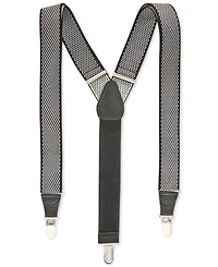 Club Room Men's Diamond Print Suspenders, Created for Macy's