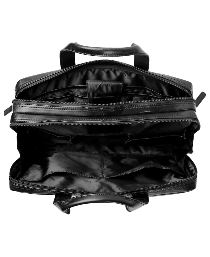 Mancini Men's Leather Laptop Briefcase