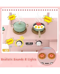 Mecale Corner Kitchen with Lights & Sounds, Fun Pretend Play for Kids