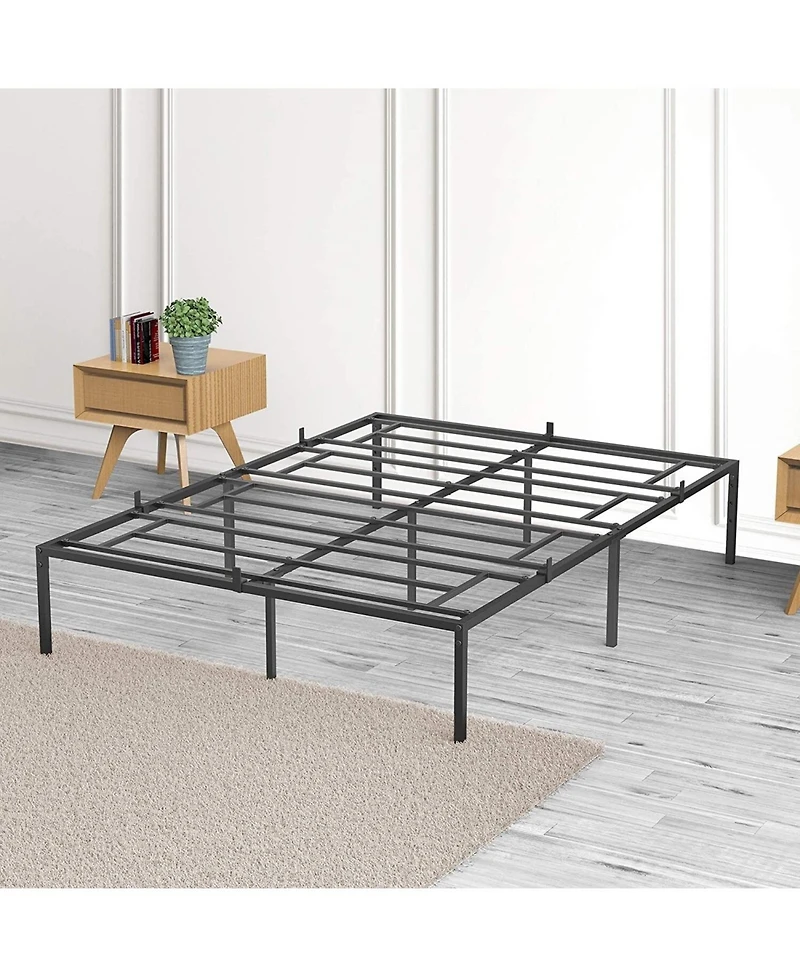 Gaomon Queen Metal Platform Bed Frame- No Box Spring Needed- Heavy Duty Steel Slats- Easy Assembly