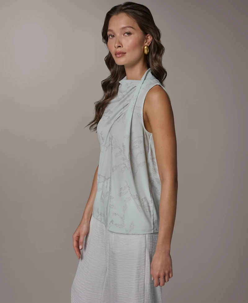 Donna Karan New York Women's Sleeveless Cowl Neck Blouse