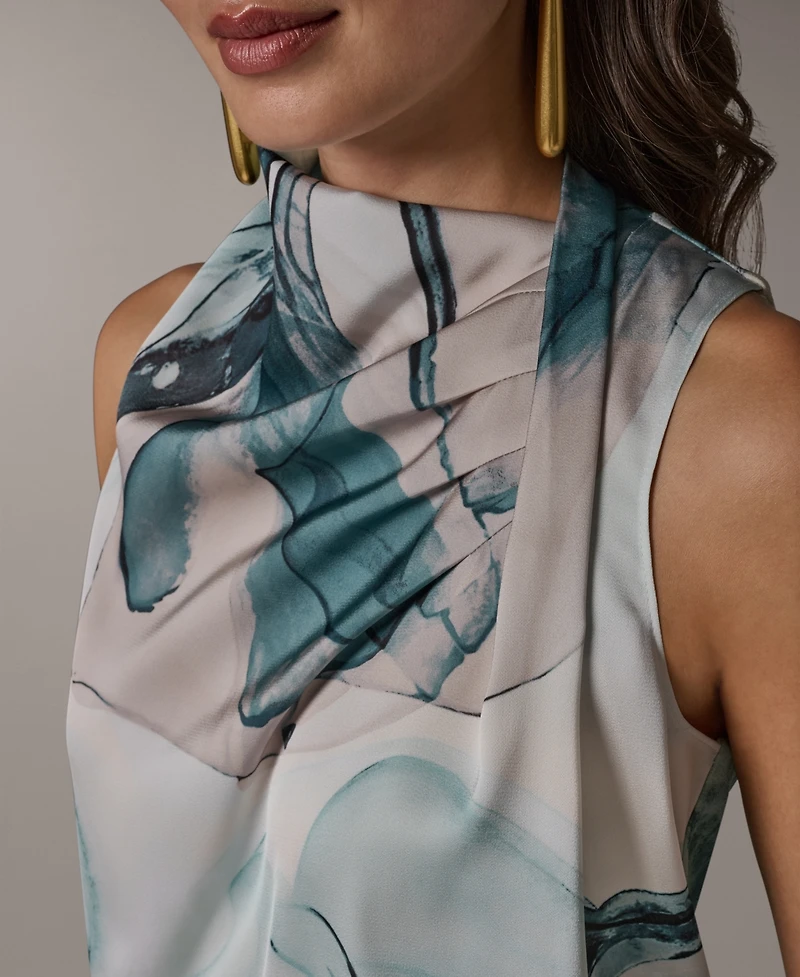 Donna Karan New York Women's Cowl Neck Sleeveless Top