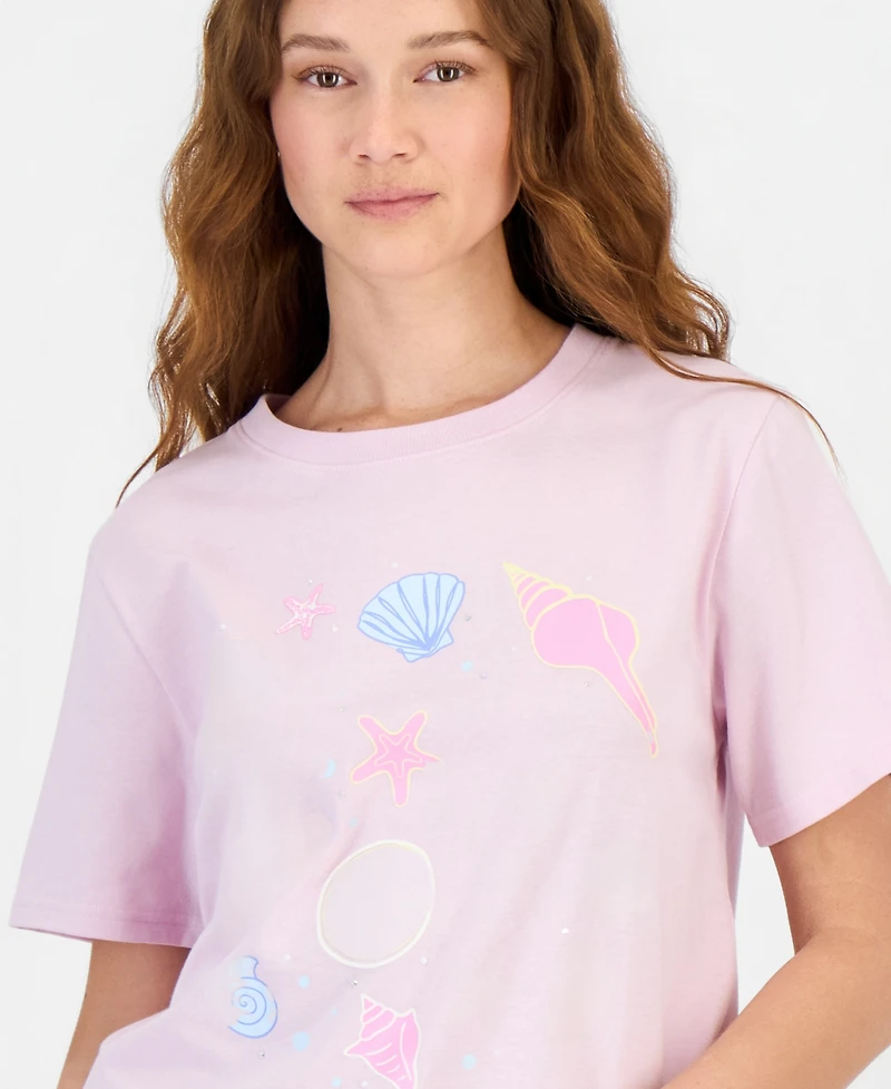 Rebel Veil Juniors' Embellished Graphic-Print Short-Sleeve T-Shirt