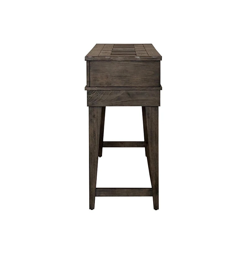 Liberty Furniture Industries, Inc Arrowcreek Console Bar Table in Weathered Stone