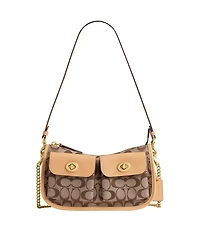 Coach Originals Waverly Small Signature Jacquard Twin Shoulder Bag