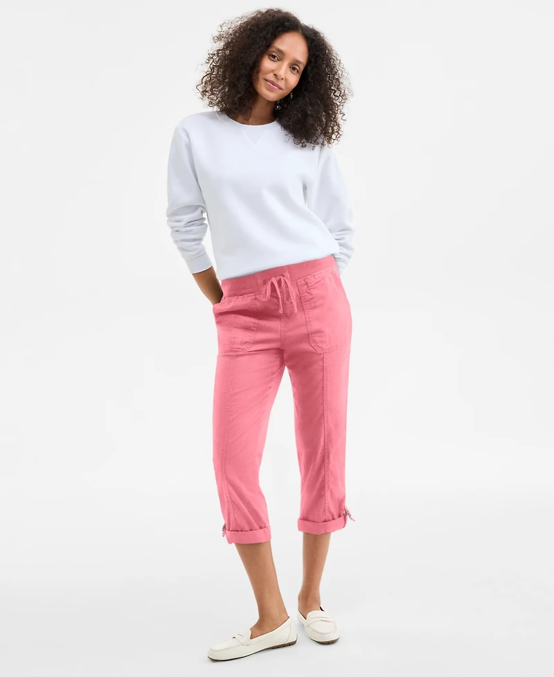 Style & Co Women's Mid-Rise Pull-On Capri Pants, Exclusively at Macy's