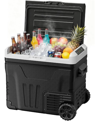 Cowsar 53QT Portable Refrigerator with Wheels