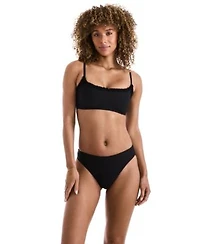 Mimi Flamingo Womens Sonny Scoop Neck Swim Top Pull On Bottoms