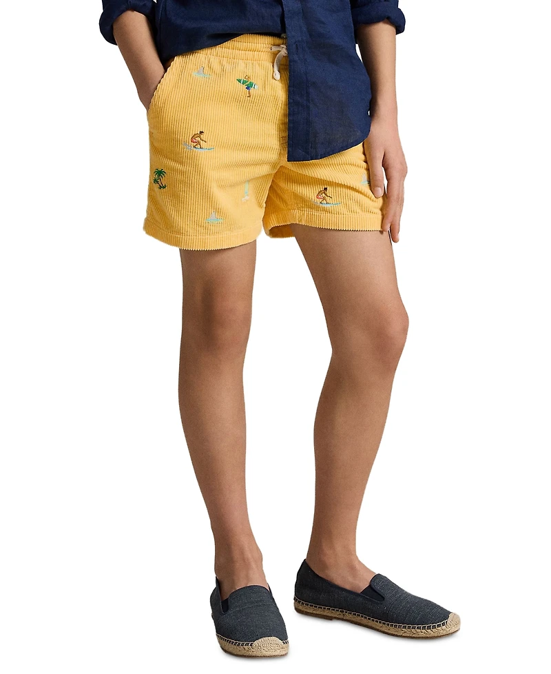 Polo Ralph Lauren Boys' 8-20 Prepster Embroidered Corduroy Shorts
