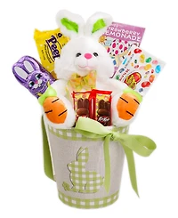Alder Creek Gift Baskets Happy Easter Gingham Basket, 8 Pieces