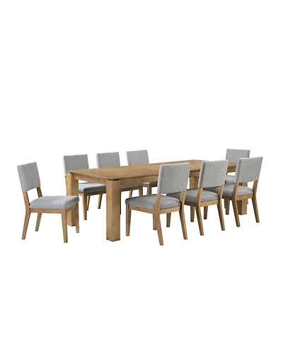 Selby 9-Pc. Dinning Set (1 Dining Table + 8 Chairs)