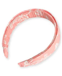 Scotch & Soda Girls' 7-14 Floral-Print Crochet-Trim Sleeveless Romper and Headband, 2-Piece Set