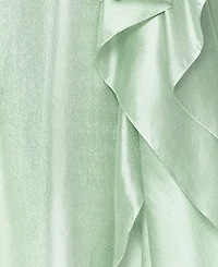 Xscape Women's One-Shoulder Sleeveless Metallic Dress