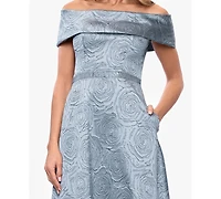 Xscape Women's Off-The-Shoulder Ball Gown