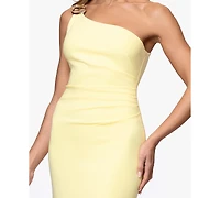 Xscape Women's One Shoulder Sleeveless Gown