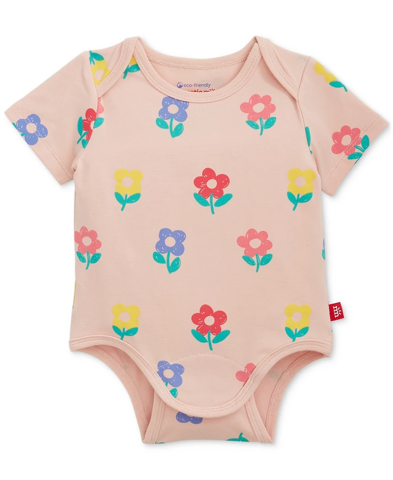 Magnetic Me Baby Girls' Short-Sleeve Bodysuit and Pants, 3-Piece Set