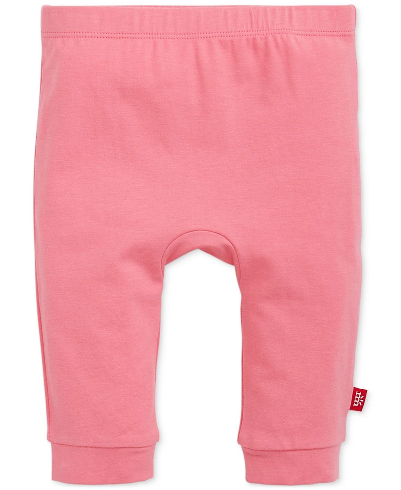 Magnetic Me Baby Girls' Short-Sleeve Bodysuit and Pants, 3-Piece Set