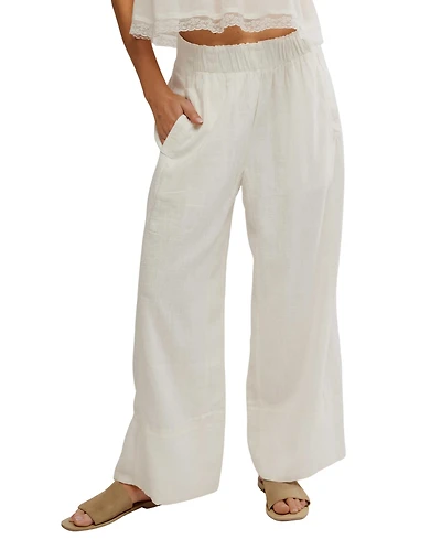 Free People Women's Mid-Rise Wide-Leg Pants