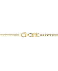 Effy Collection Jade & Diamond (1/20 ct. t.w.) Pendant Necklace in 14k Yellow Gold