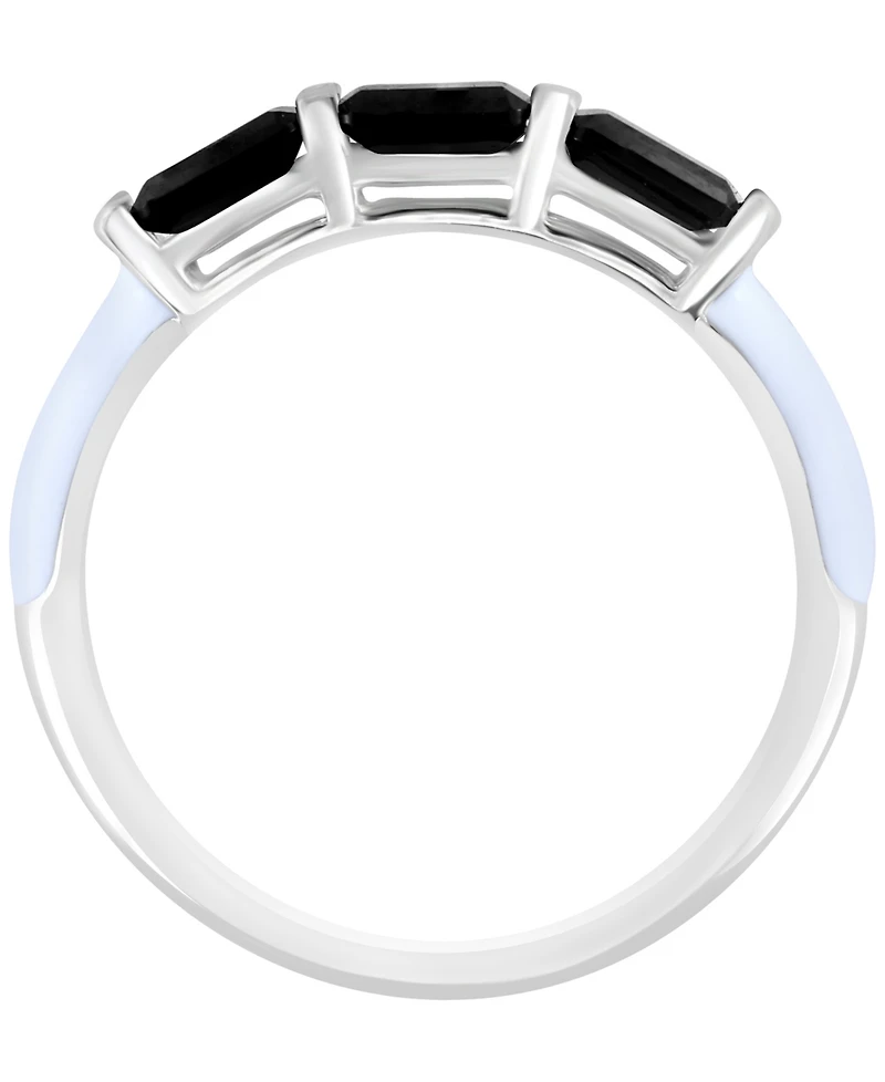 Effy Collection Black Spinel Ring (3/4 ct. t.w.) in Sterling Silver