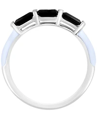 Effy Collection Black Spinel Ring (3/4 ct. t.w.) in Sterling Silver