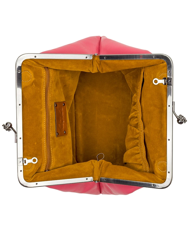 Patricia Nash Medium Sofia Kisslock Leather Bag
