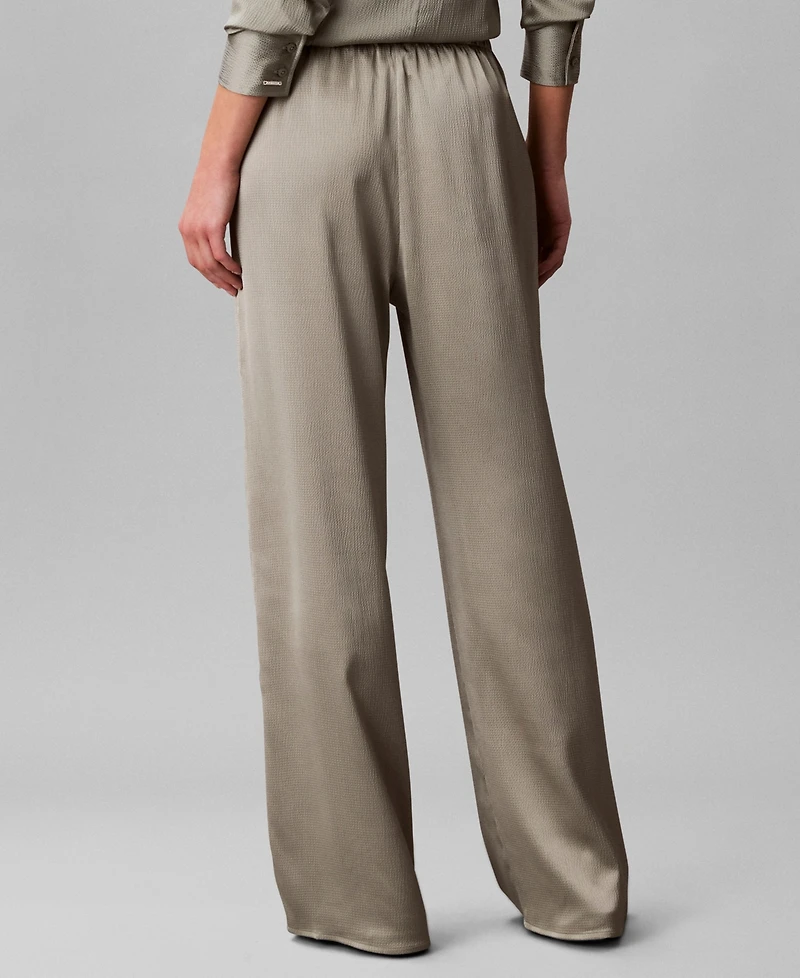 Calvin Klein Women's Hammered Pull-On Pants