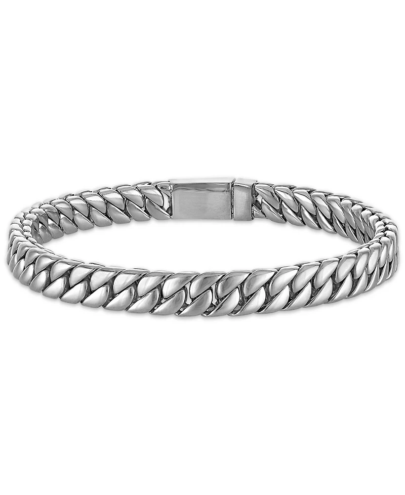 Esquire Men's Jewelry Double Layer Chain Bracelet in Stainless Steel