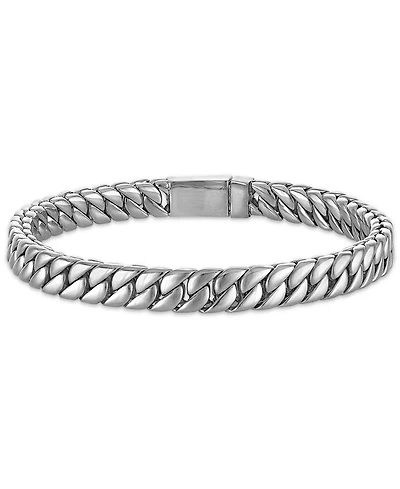 Esquire Men's Jewelry Double Layer Chain Bracelet in Stainless Steel